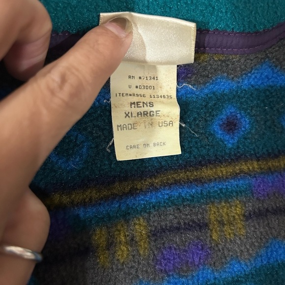 Vintage LL. Bean Aztec fleece vest - Picture 5 of 10
